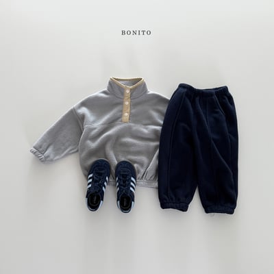 Bonito06｜(75cm-125cm) 半開襟刷毛套裝7