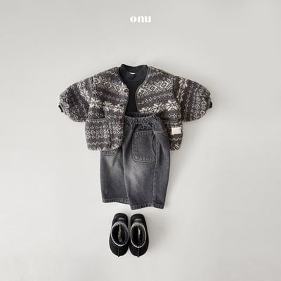 onu 15｜(70cm-115cm) 北歐印花刷毛外套8