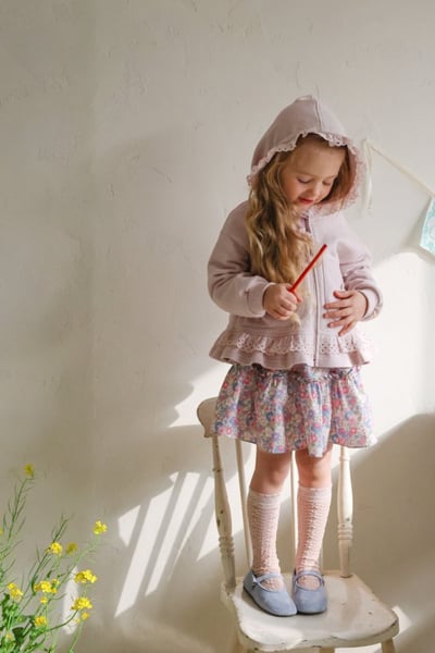 FLO51｜(75-140) 2色鬱金香棉裙17