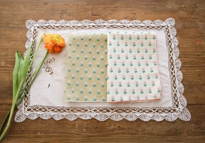 FLO01｜(free) 9色法式鄉村頭巾圍巾18