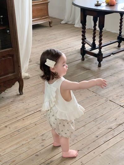 JE39｜(73-100cm) 花邊背心碎花短褲套裝18