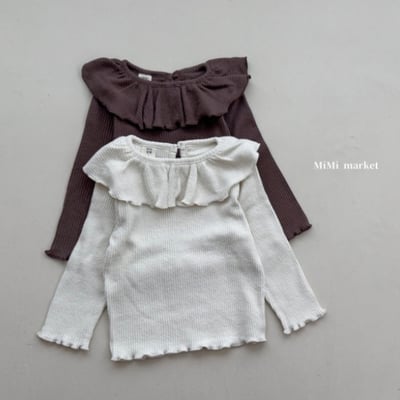 mimi market05 (65-85cm)  荷葉翻領上衣1