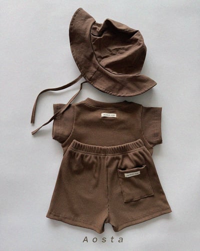 AOSTA08｜(6m-5y) 7色小標口袋短褲9