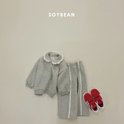 Soybean76｜(75cm-118cm) 蕾絲翻領邊套裝6