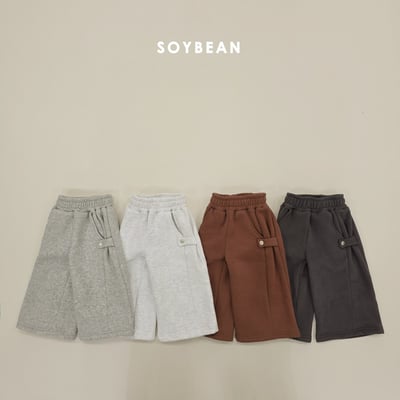 Soybean59｜(75cm-118cm) 按扣直筒棉褲1