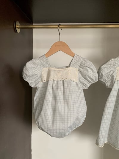 JE45｜(66-120cm) 水藍格紋包屁衣/洋裝22