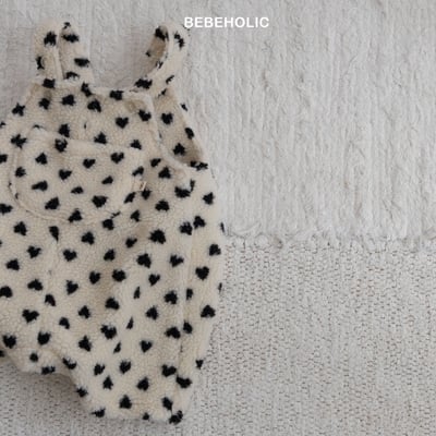 Bebe holic19｜(3m-18m) 羊羔毛吊帶包屁連身褲16