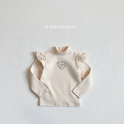 vivid71｜(78cm-125cm) 荷葉飛袖中領上衣4