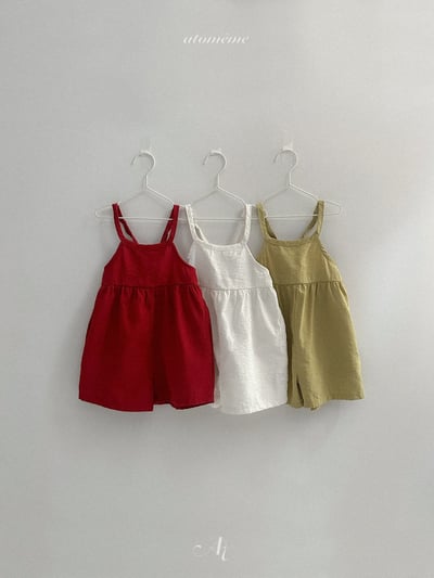 Atomeme39｜(70-110) 素面吊帶連身褲1