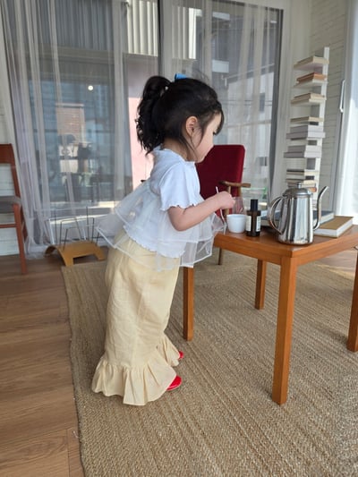 Color15｜(75-115cm) 細肩薄紗背心16