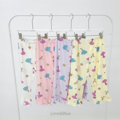 LIME&BLUE36｜(80-118cm MOM)  公主荷葉邊親子套裝5