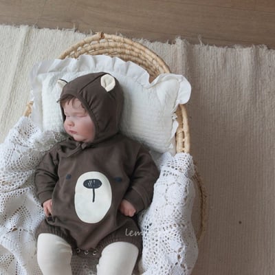 LEMONADE41｜(55cm-85cm) 2色小熊包屁衣含帽子16