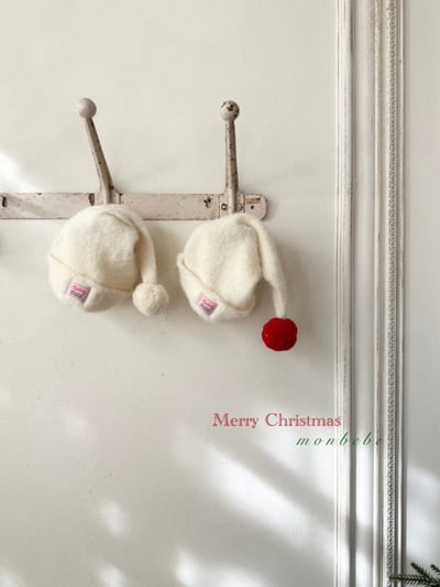 MONBEBE39｜(free/mom) 聖誕絨球帽3