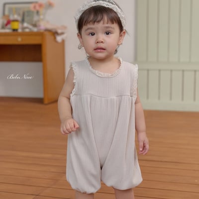 bebe nine16  (6m-24m) 3色彈力蕾絲連身服1