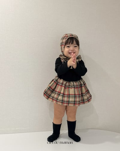 Cieldemaman15｜(3M~15M)  2色瑪麗格子連身裙14