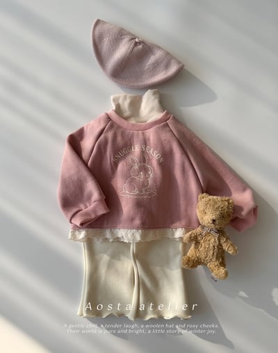 AOSTA59｜(6m-5y) 雪兔蕾絲上衣15