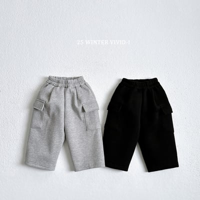 vivid14｜(78cm-125cm) 口袋工裝棉褲3