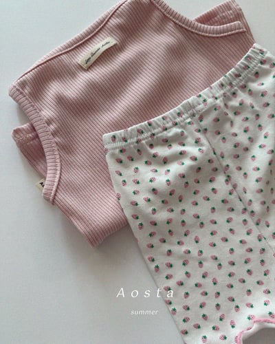 AOSTA15｜(6m-5y) 3款繽紛木耳邊短棉褲7
