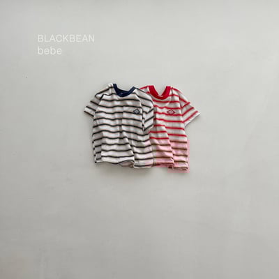 BEAN26｜(65-120cm) 雙色線條紋上衣1