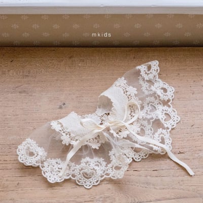 M-KIDS51｜(65-115cm) 蕾絲綁帶領圍6