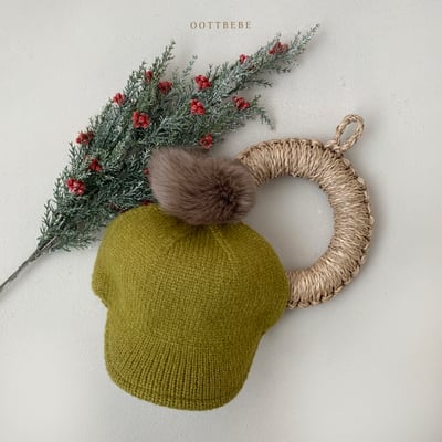 Oottbebe50｜(6m-5y  Free)  棒球毛兔毛帽15