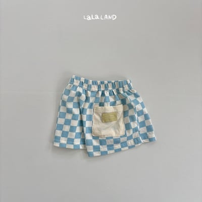 lala land69｜(75-120cm) 3色經典棋盤格紋短褲22
