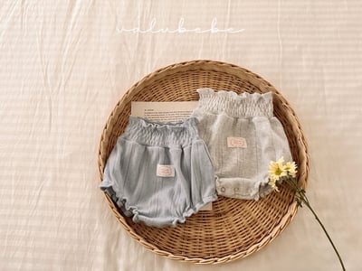 Valubebe57｜(65-80) 捲邊透氣燈籠褲4