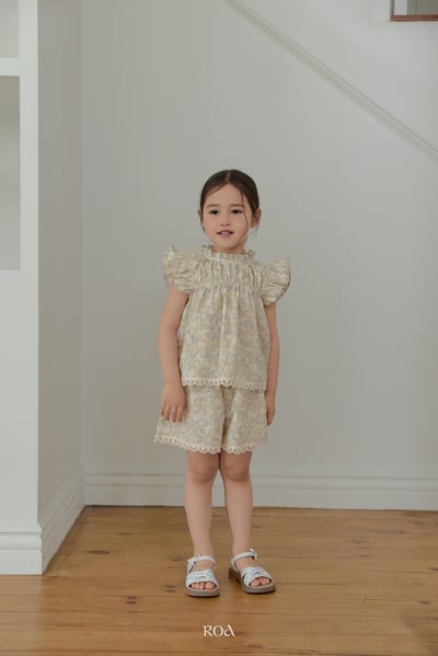 ROA10｜(6m-18m) 2色浪漫蕾絲滾邊短褲8