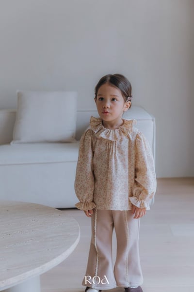 ROA10｜(80cm-120cm) 2色洋氣碎花長袖上衣16