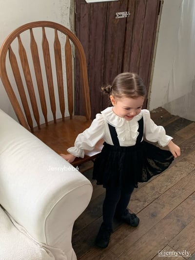 JE554｜(73-100cm) 宮廷風花邊領上衣/包屁衣24