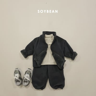 Soybean39｜(75cm-118cm) 刷毛拉鍊外套套裝7