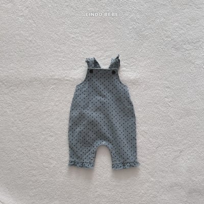 Lindo21｜(3m-18m) 荷葉摺邊吊帶連身扣5