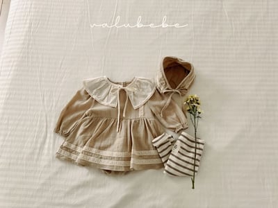 Valubebe83｜(65-80) 蕾絲刺繡綁帶帽5