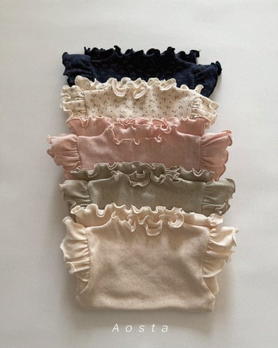 AOSTA28｜(6m-5y) 飛袖捲邊上衣3