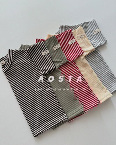 AOSTA13｜(6m-5y) 5款圓領條紋上衣1