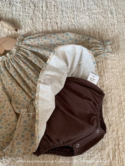 JE552｜(66-90cm) 法式碎花包屁衣6