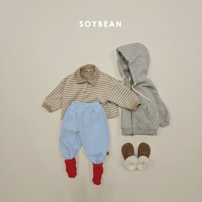 Soybean07｜(75cm-118cm) 條紋有領上衣6