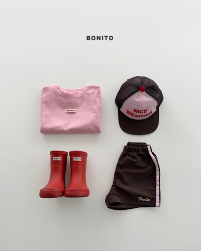 Bonito42｜(75cm-125cm) 4色運動雙線條短褲16