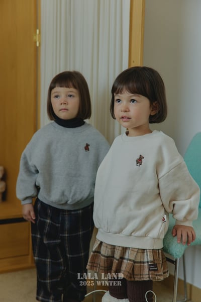 lala land51｜(75cm-120cm) 3色法蘭絨學院格紋褲裙4