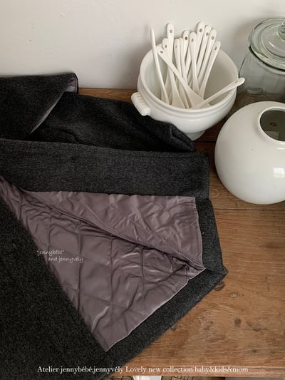 JE 638｜(80-110cm)  復古翻領大衣4