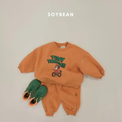 Soybean74｜(75cm-118cm) 小熊印花休閒套裝14