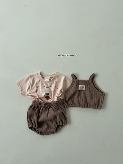 Bloom.b44｜(55cm-118cm) 愛心小熊印花上衣5