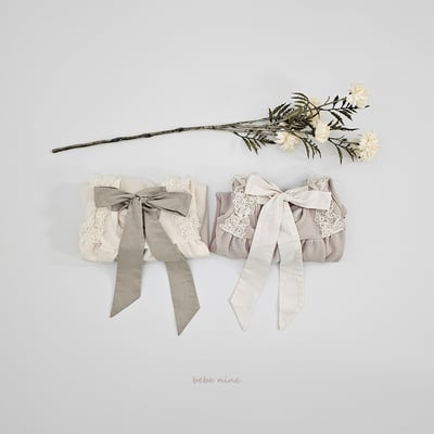 bebe nine26 (65-90) 2色蕾絲滾邊綁帶連身衣12