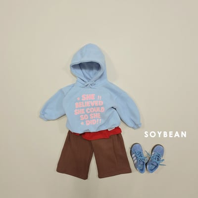 Soybean23｜(75cm-118cm) 英字印花連帽休閒上衣6