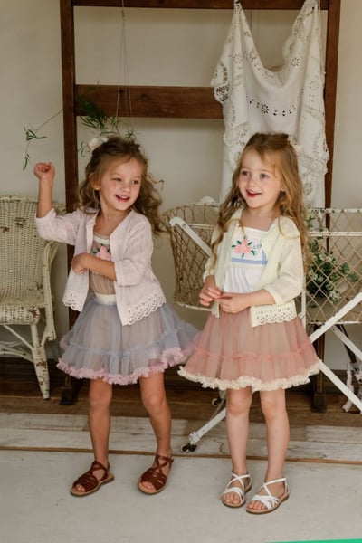 FLO05｜(75-140) 兩色蕾絲蛋糕襯裙3