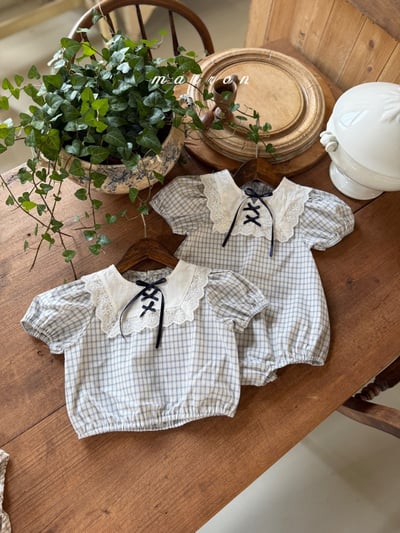 Marron19｜(1y-6y) 蕾絲蘋果襯衫9