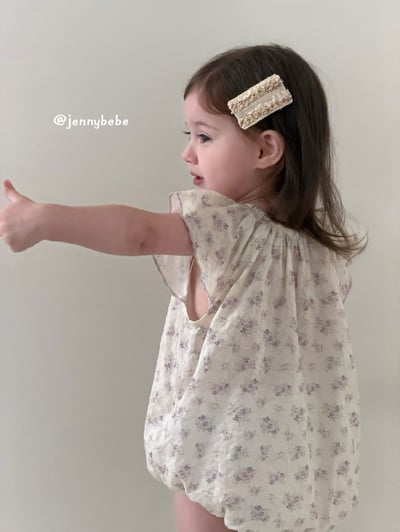 JE710｜(66-90cm) 碎花飛袖包屁衣14