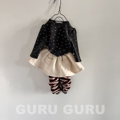 GURU GURU19｜(6m-24m) 2色口袋棉裙4
