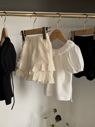 JE48｜(73-120cm) 花邊領露背上衣6