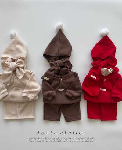 AOSTA64｜(6m-5y) 半開襟小標上衣2